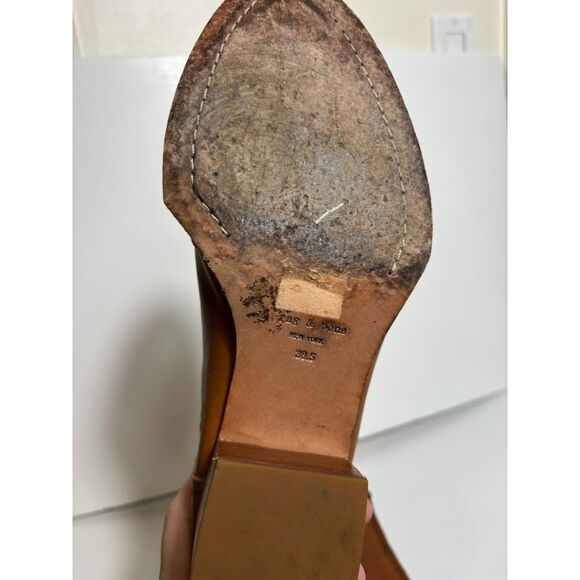 Rag & Bone Boots Women's 38.5 sz 8.5 Brown Tan Walker II Ankle Bootie Leather - Picture 4 of 4